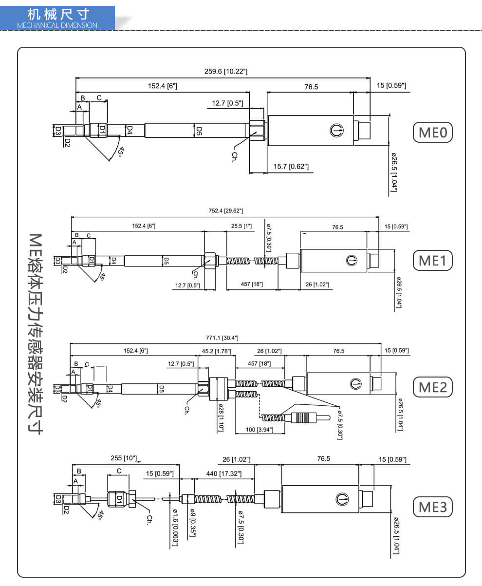 MN系列高温熔压变送器