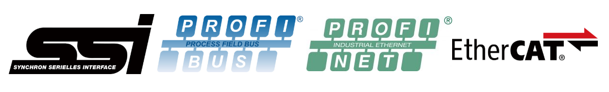 SSI,PROFIBUS,PROFINET,ETHERCAT